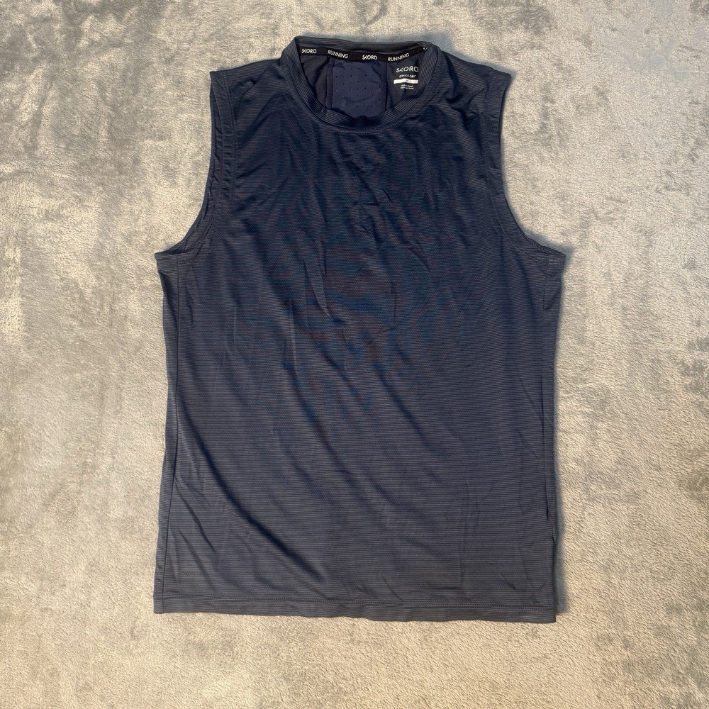 Skora Running Qwick-Dry Athletic Tank Top Men's M Blue Sleeveless Workout